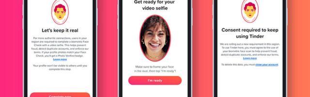 Tinder Users Must Start Logging In With Their Faces