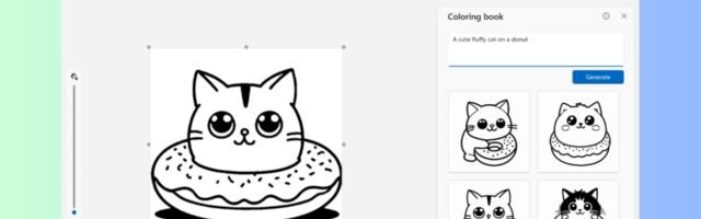 Microsoft Paint can now make AI coloring books