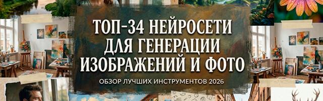 ТОП-34 Нейросетей для создания изображений и фото: Бесплатные генераторы картинок в 2026 году
