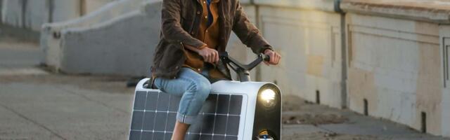 The Lightfoot electric scooter is wrapped in solar panels to address range anxiety