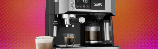 This De’Longhi Combination Coffee Maker Espresso Machine turns your kitchen into your favorite coffee shop (and it’s on sale)