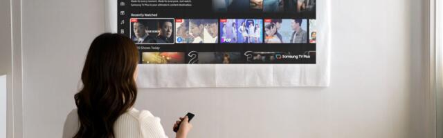 Samsung's new Freestyle+ portable projector nearly doubles the brightness, and makes the image look better on any surface