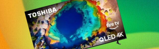 This absolutely massive 75” TOSHIBA QLED 4K Smart TV is half off this weekend