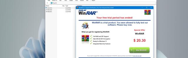WinRAR exploit reportedly remains widely-used by China and Russia state actors despite patch — vulnerability allows malicious archives to deliver a hidden payload to Windows Startup folder