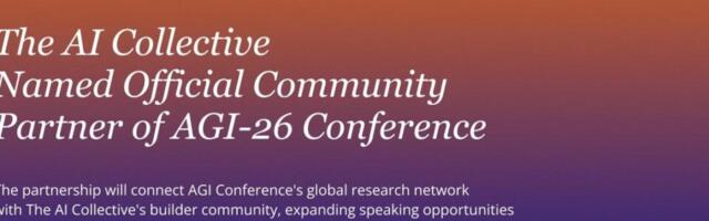 The AI Collective Named Official Community Partner of AGI-26 Conference