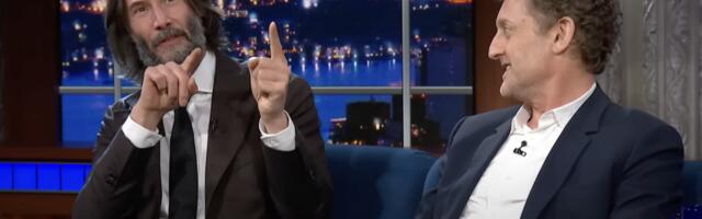 Keanu Reeves and Alex Winter explain Waiting for Godot to Stephen Colbert and its a total trip