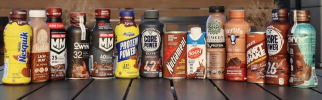 I ranked every high-protein drink I could find at the grocery store. Some had as much protein as a chicken breast.