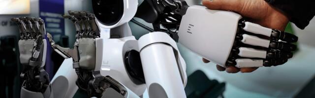 Robot Handshake: This One Shakes Back video