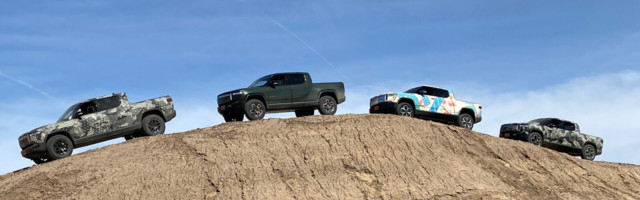 Watch the Rivian R1T dominate off-road terrain in eerie silence