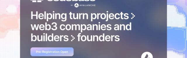 Codebase is Avalanche’s accelerator program for Web3 startups