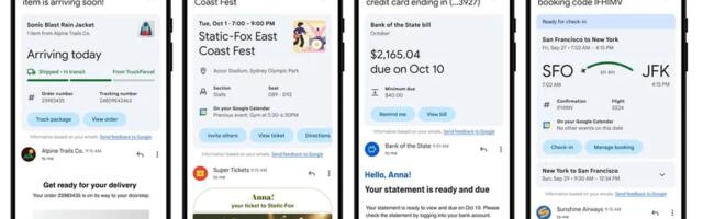 Gmail Gets Revamped Summary Cards for Events, Travel, Tracking Purchases and More