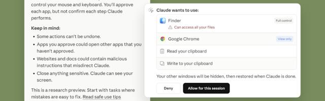 Claude Code and Cowork can now use your computer