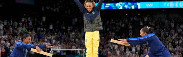 The final image of Simone Biles at the Olympics was a symbol of joy — and where the sport is going