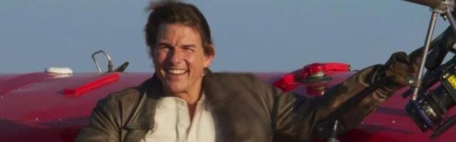 Tom Cruise hangs upside down from a biplane in latest Mission: Impossible 8 stunt