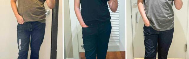 I tried on jeans at Old Navy, Banana Republic, and Gap. My favorite pair was incredibly comfortable.