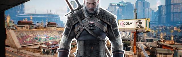 The Witcher 3 originally featured a scene where Geralt visited Cyberpunk 2077's Night City