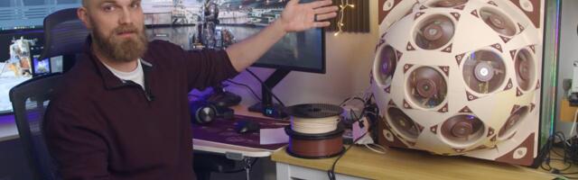 Bulbous 15x fan PC case side panel dubbed the ‘Superdome’ lowers temps by 20 degrees — $600 worth of Noctua fans arrayed in 3D-printed structure