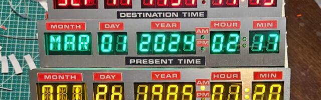 Raspberry Pi Pico used in 'Back to the Future' time circuits replica