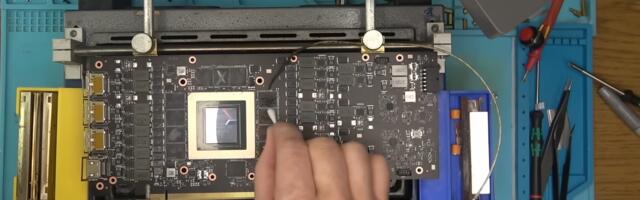 Dead RTX 4090 gets cooked beyond salvation — VRAM swap and multiple signal patch jobs fail as buried PCB traces give up for good in unsuccessful repair attempt