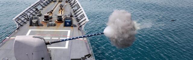 NATO warships in the Red Sea fight are proving that deck guns can fight a drone war