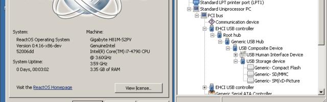 В ReactOS внесены улучшения, исправляющие ряд проблем с USB