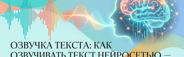 Озвучка текста: как озвучивать текст нейросетью — результат вас удивит