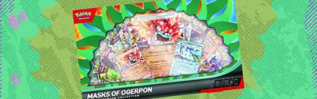 The Pokémon TCG Masks of Ogerpon Premium Collection is down to market value at Amazon