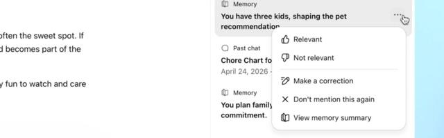 ChatGPT is getting better at memorizing your life so your chats don’t sound strange