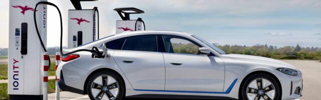 The 2023 BMW i4 eDrive 40 all electric compact Sport Sedan