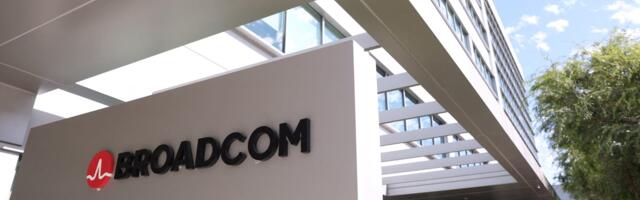 US stocks fall from record as Broadcom tumbles