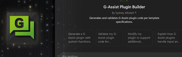 Nvidia introduces G-Assist plug-in builder, allowing its AI to integrate with LLMs and software