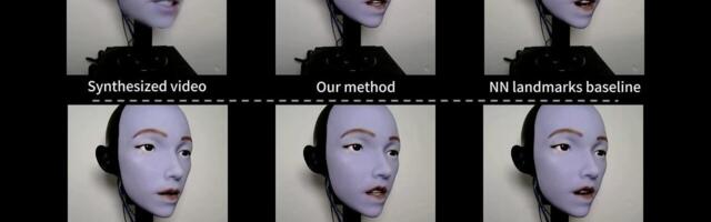 Lip-Syncing Robot Face Introduces Itself video