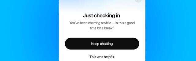 ChatGPT will now remind you to take breaks, following mental health concerns