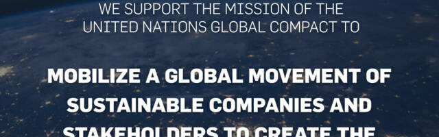 Nutritics joined United Nations Global Compact Initiative