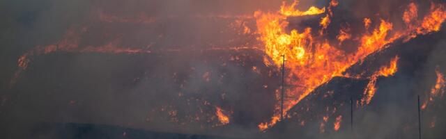 Fast-moving fire north of LA closes part of I-5 and frays nerves in California after back-to-back blazes