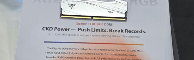 Patriot unveils world's first DRAMless PCIe 5.0 SSD and 9600MT/s DDR5 CUDIMM memory