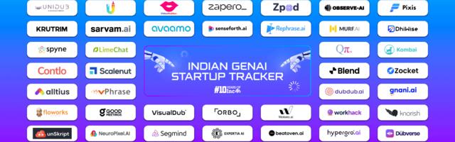 Indian GenAI Startup Tracker: 60+ Startups Putting India On The Global AI Map