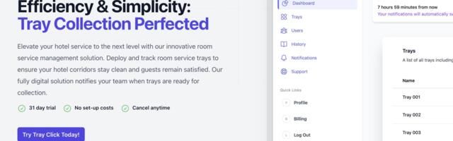 Tray Click: Hotel Room Service Reimagined