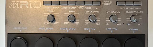 [Перевод] Последняя драм-машина с пресетами. Yamaha MR10