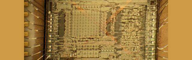 Transparent processor found in vintage HP computer –  silicon-on-sapphire chip discovered on a humble floppy drive PCB