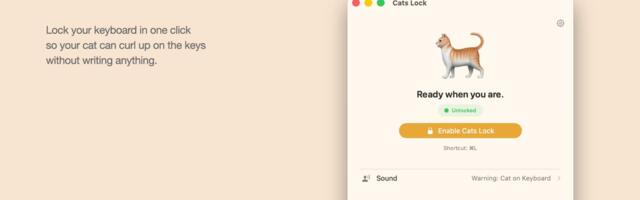 Cats Lock for Mac Stops Your Cat From Causing Keyboard Havoc