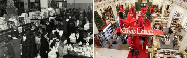 THEN AND NOW: Vintage photos show how department stores have changed