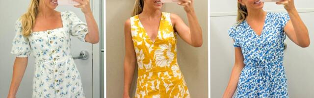 I tried on sundresses at Gap, Banana Republic, and Old Navy. I liked them all, but one felt like the best value.