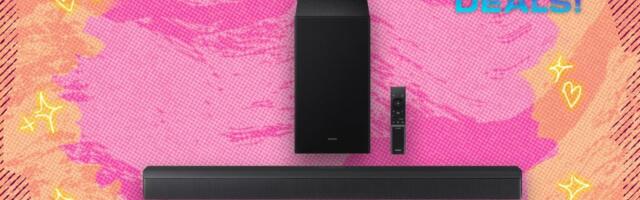 Still using your TV speakers? The Samsung HW-B62WF soundbar is down to under $200.