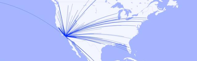 Mapped: 250 private jets touched down in Los Angeles ahead of Team USA's first World Cup win