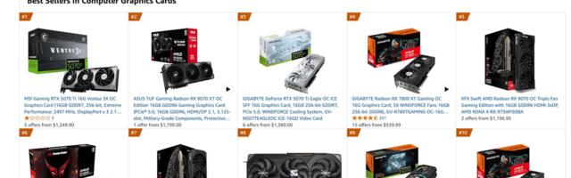 AMD's RX 9070 is on track to become the best-selling GPU on Amazon — RDNA 4 already ranks as the top bestseller in Amazon Germany and UK