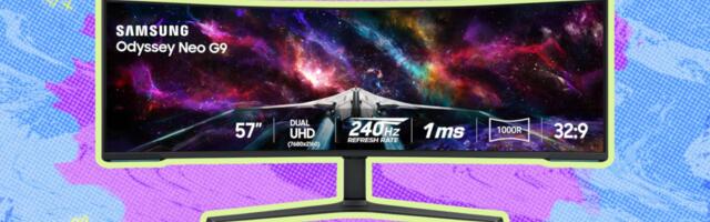 This 57-inch Samsung monitor is $800 off and its basically two 4K displays in one