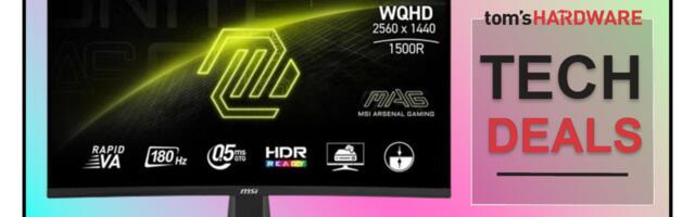 Only £128 for this 27-inch MSI MAG monitor with a blazing 180 Hz refresh rate — that's unbelievable 1440p gaming value