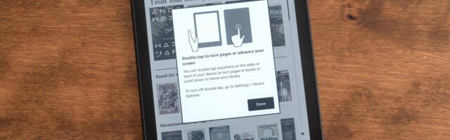 Some Kindles now let you double-tap anywhere to turn the page