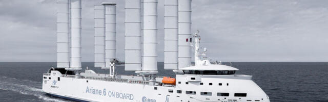 Wind-powered cargo ship takes Europe’s Ariane 6 rocket to launch site